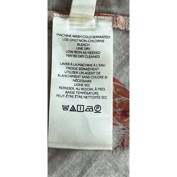 Free People Amanda Ruffle Wrap Top Medium Floral Womens Long Sleeve Boho Chic - Picture 10 of 13